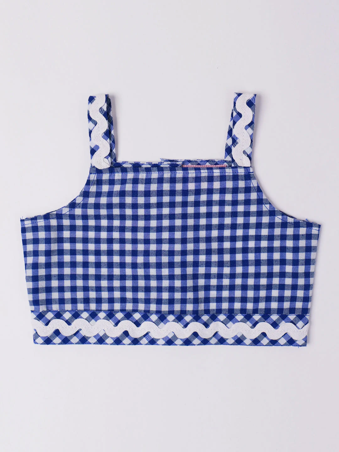 2-Piece Blue Cotton Top & Skirt Set (SK25008807) - Image 3