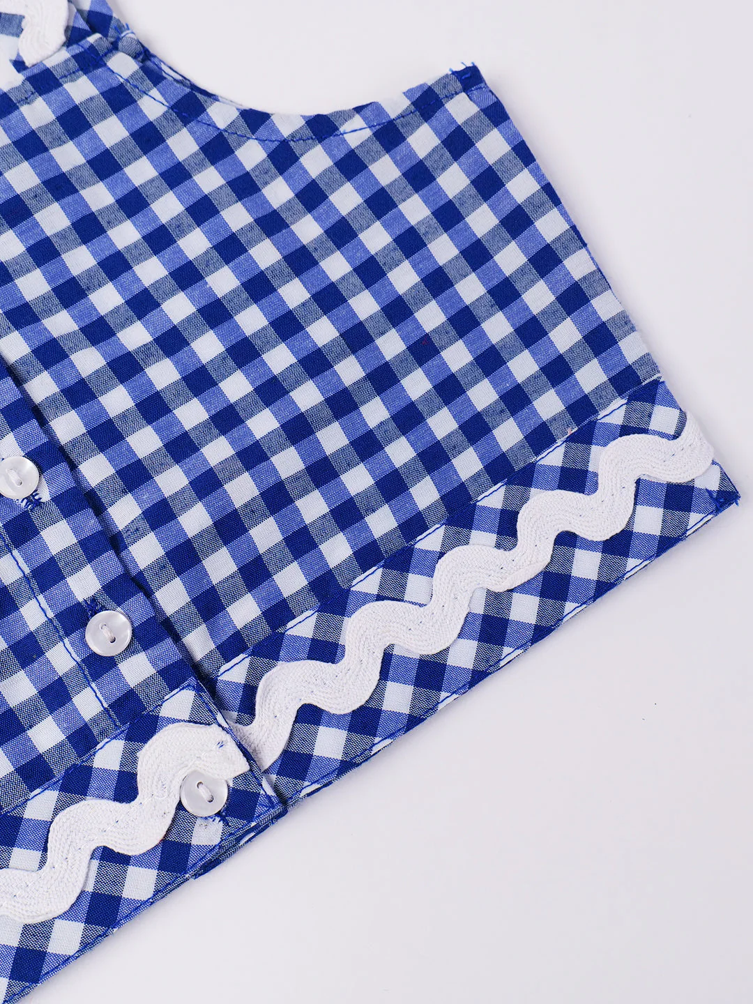 2-Piece Blue Cotton Top & Skirt Set (SK25008807) - Image 4