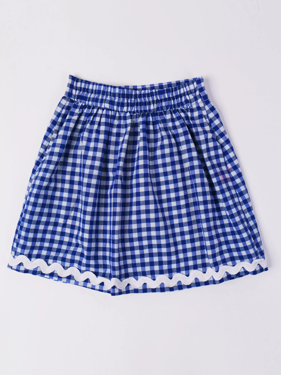 2-Piece Blue Cotton Top & Skirt Set (SK25008807) - Image 7