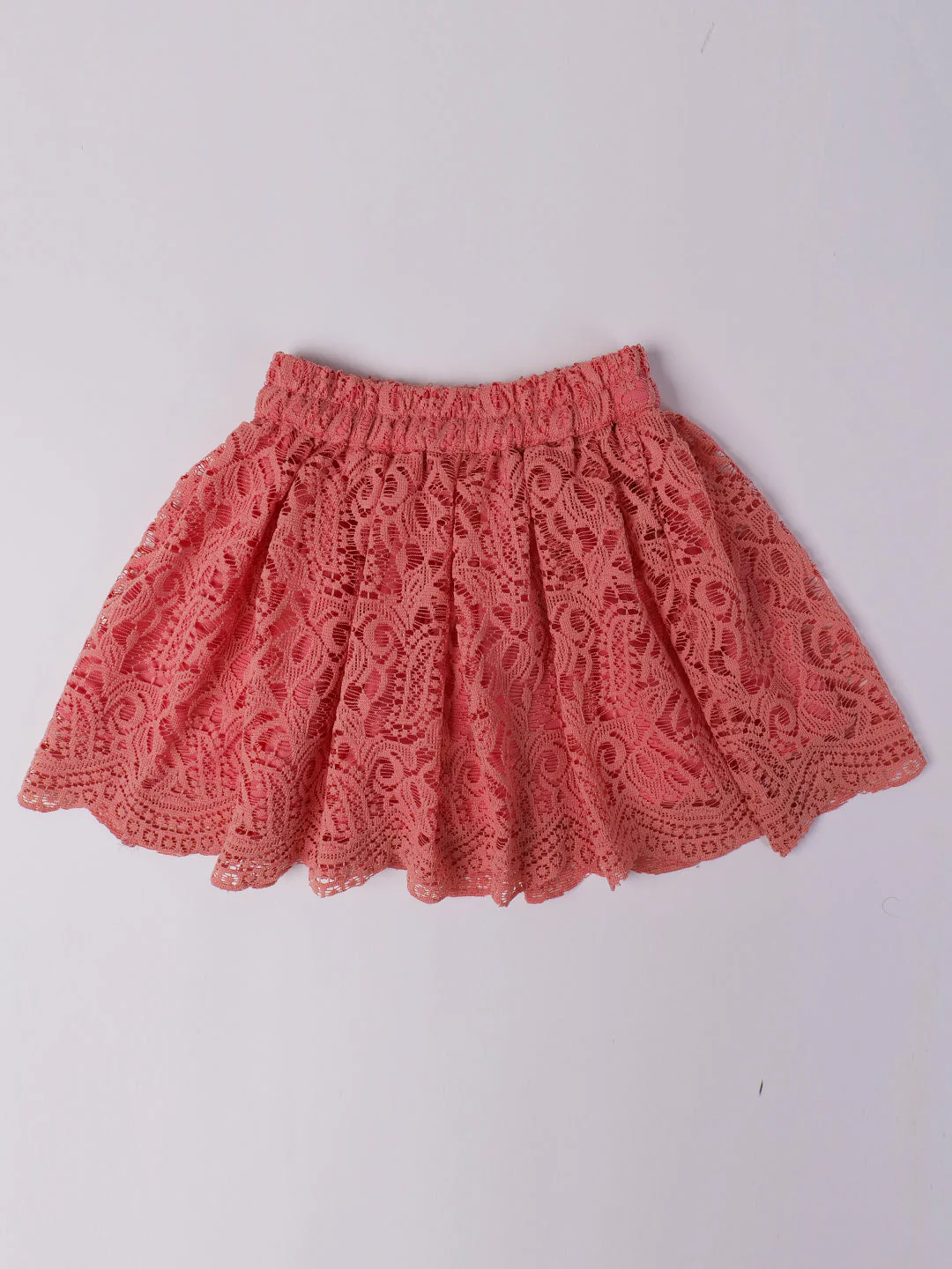 2-Piece Cream Crosia Top & Skirt Set (Sk25009708) - Image 4