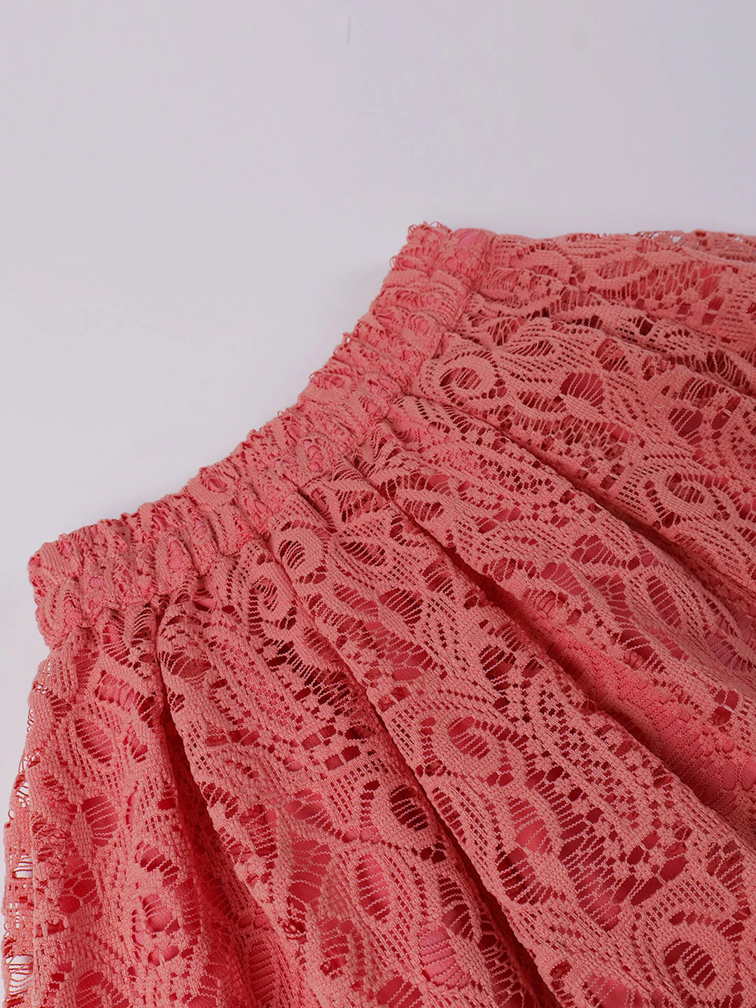 2-Piece Cream Crosia Top & Skirt Set (Sk25009708) - Image 8