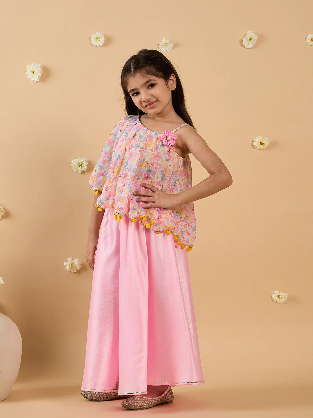 2-Piece Georgette Top & Palazzo Set (IW25005803) - Image 3