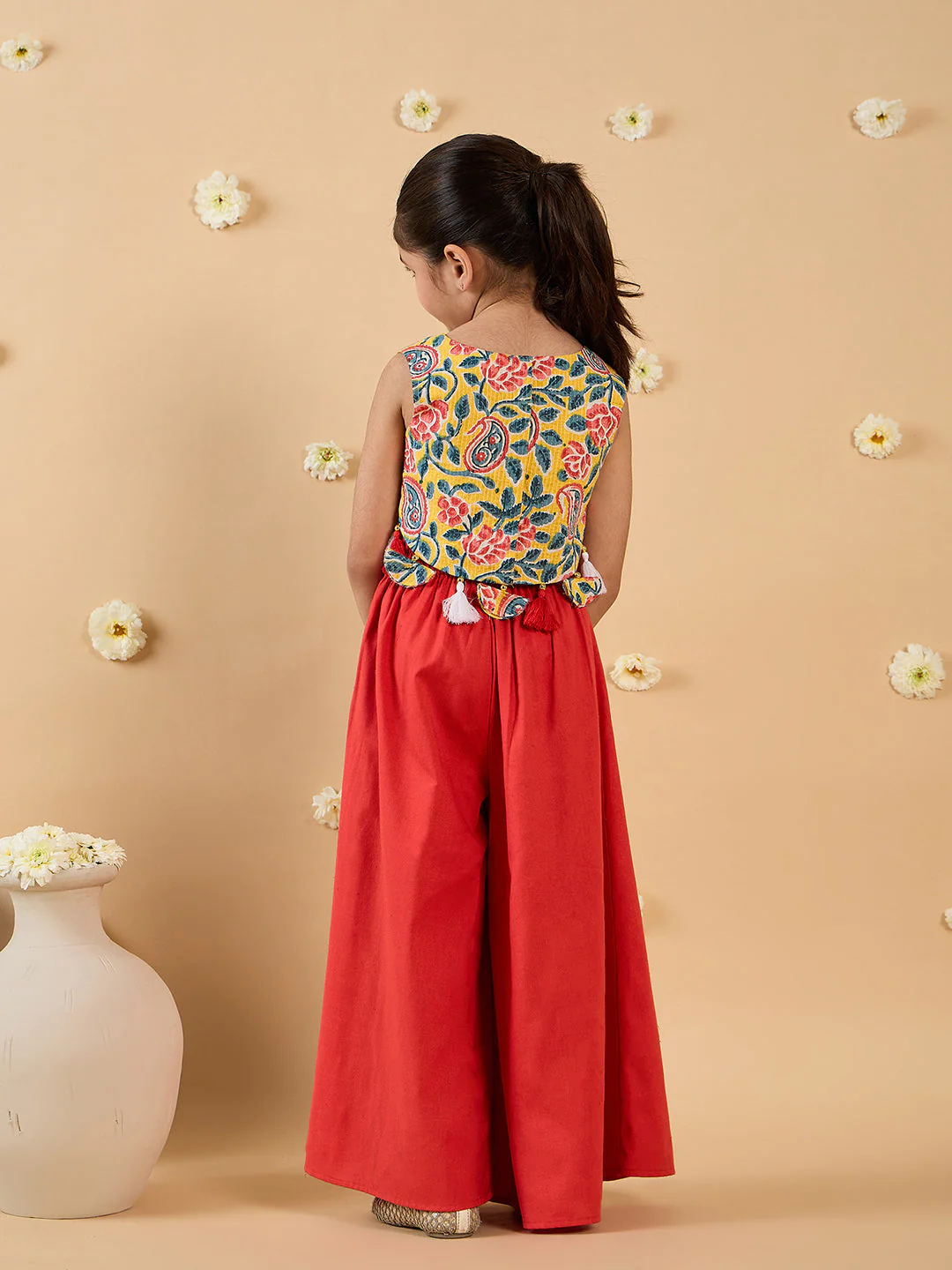 2-Piece Red Top & Palazzo Set (IW25007705) - Image 3