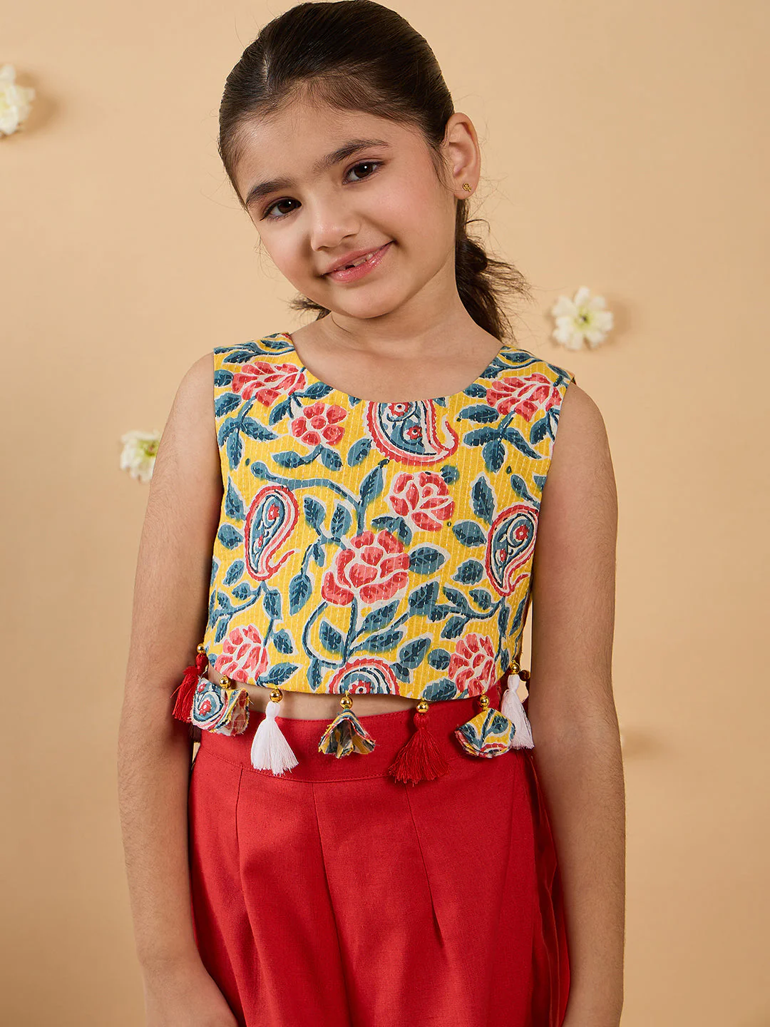 2-Piece Red Top & Palazzo Set (IW25007705) - Image 5