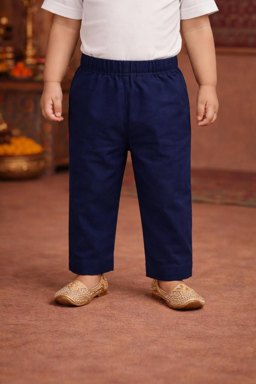 Pspeaches Baby Boy Animal Printed Kurta Pajama Set (inb-whitehathi) - Image 5