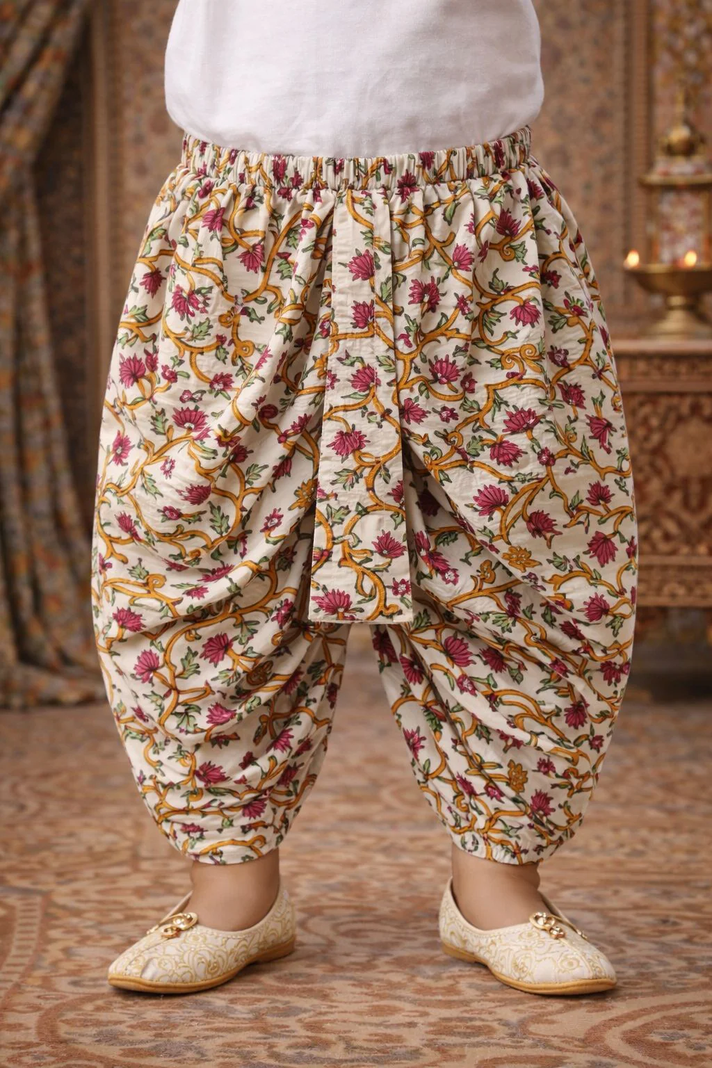 Pspeaches Baby Boy Printed Kurta Dhoti Set (inb-dhotiprint) - Image 5