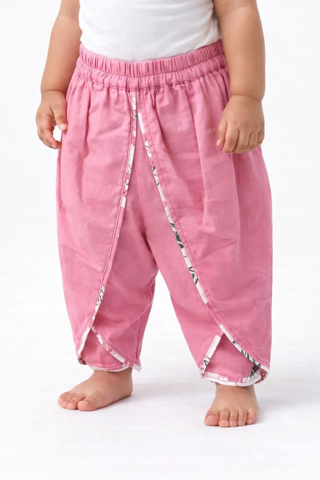 Pspeaches Baby Girls Floral Kurta & Dhoti Set (ing-pinkbooti) - Image 5